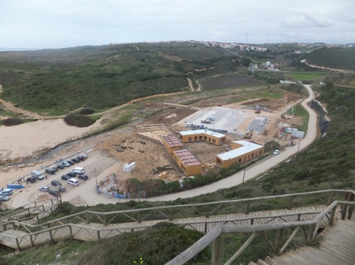 Futuras instalações da praia de ribeira d'ilhas na Ericeira