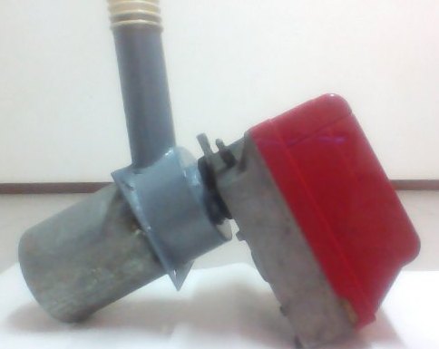 Queimador de gasoleo convertido para pellets