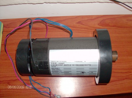2.25hp  cont. duty 130 vcd/2200 watts