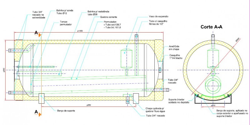 Esquema termoacumulador